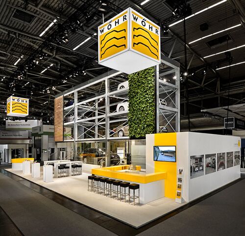 Bild des Messestandes von WÖHR auf der BAU-Messe in München