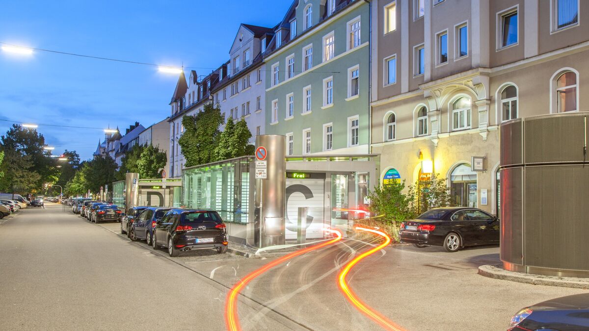 Mise en service d'un système de stationnement dans la Donnersbergerstraße à Munich