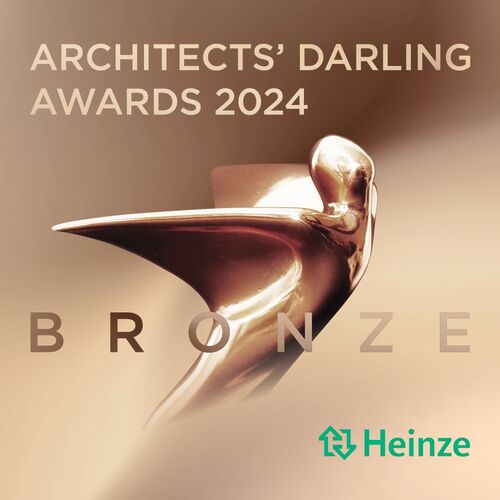 Urkunde über den dritten Platz beim Wettbewerb Heinze Architects' Darling