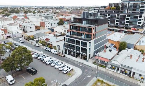 Vue aérienne d'un bâtiment à Brunswick