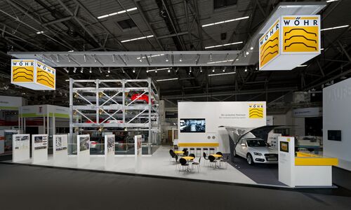 Bild des Messestandes von WÖHR auf der BAU-Messe in München
