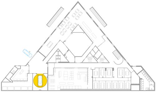Schéma de la disposition des systèmes de stationnement dans le bâtiment