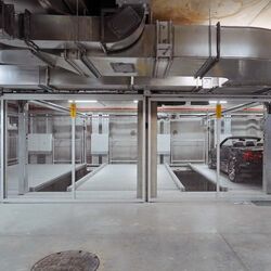 Système de stationnement dans un parking souterrain