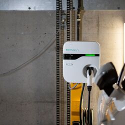 Stazione di ricarica per veicoli elettrici.