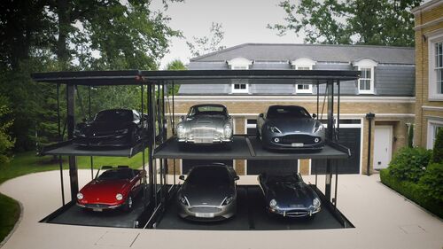 Parkeersysteem met auto's