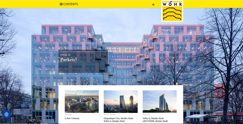 Screenshot der Microsite der Parken³05