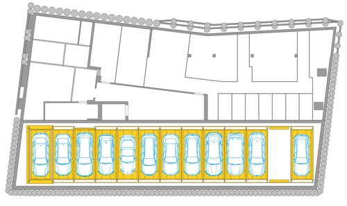 Restitution du véhicule dans le système de stationnement